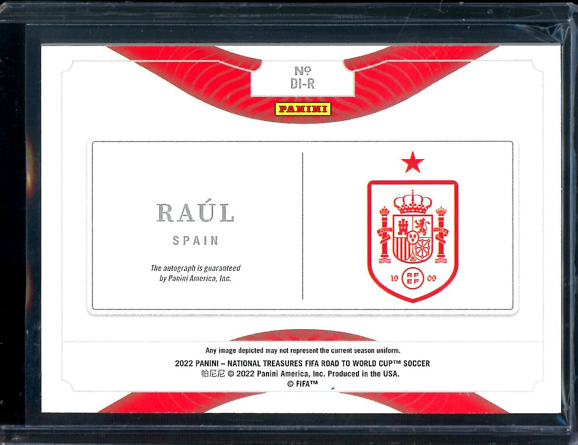 2022 Panini National Treasures Raul Definitive Ink Autograph /99 Spain