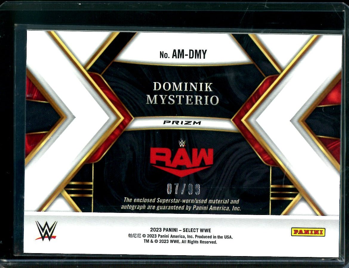 2023 Panini Select Dominik Mysterio patch autograph /99 WWE - Trading Card Market