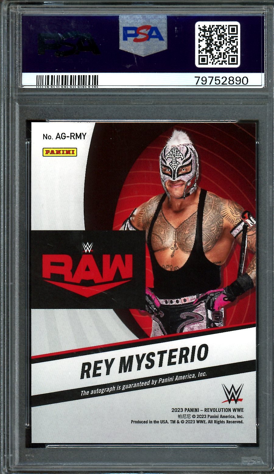 2023 Panini Revolution Rey Mysterio Autograph PSA 10 WWE - Trading Card Market