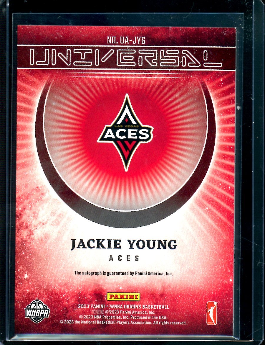 2023 Panini Origins Jackie Young Universal Autograph Aces