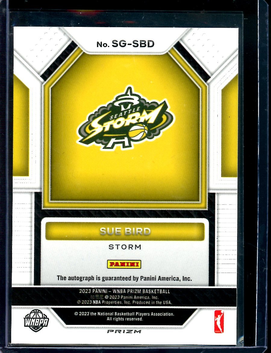2023 Panini Prizm Sue Bird Silver Autograph Storm - Trading Card Market