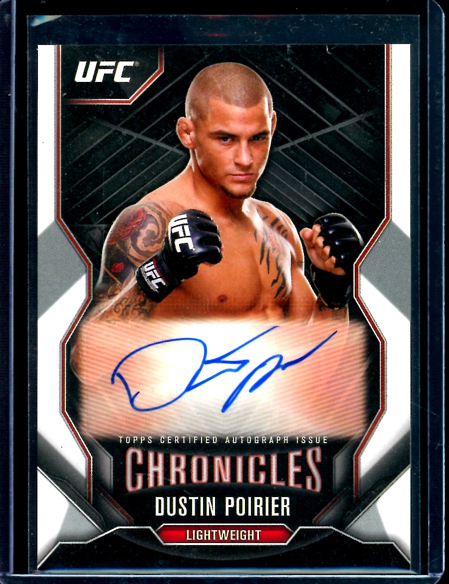 2015 Topps Chronicles Dustin Poirier Autograph UFC