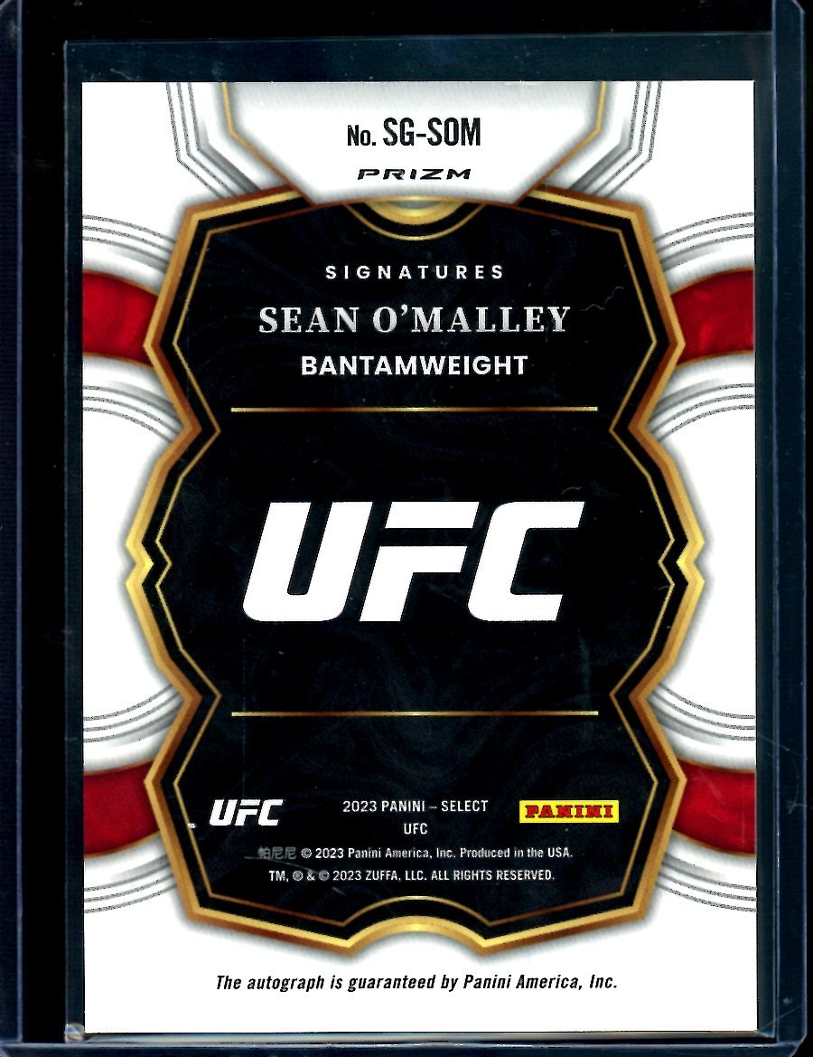 2023 Panini Select Sean O'Malley Disco Autograph UFC - Trading Card Market