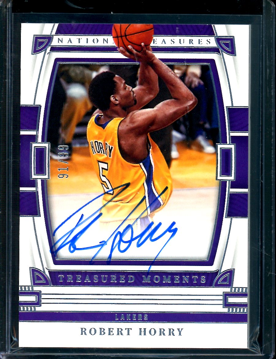 2022/23 Panini National Treasures Robert Horry Treasured Moments Auto /99 Lakers