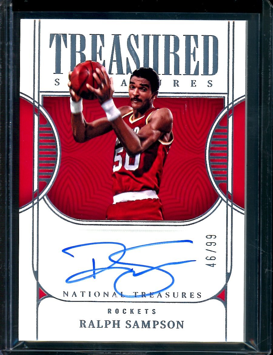 2022/23 Panini National Treasures Ralph Sampson Treasured Signatures Auto /99 Rockets