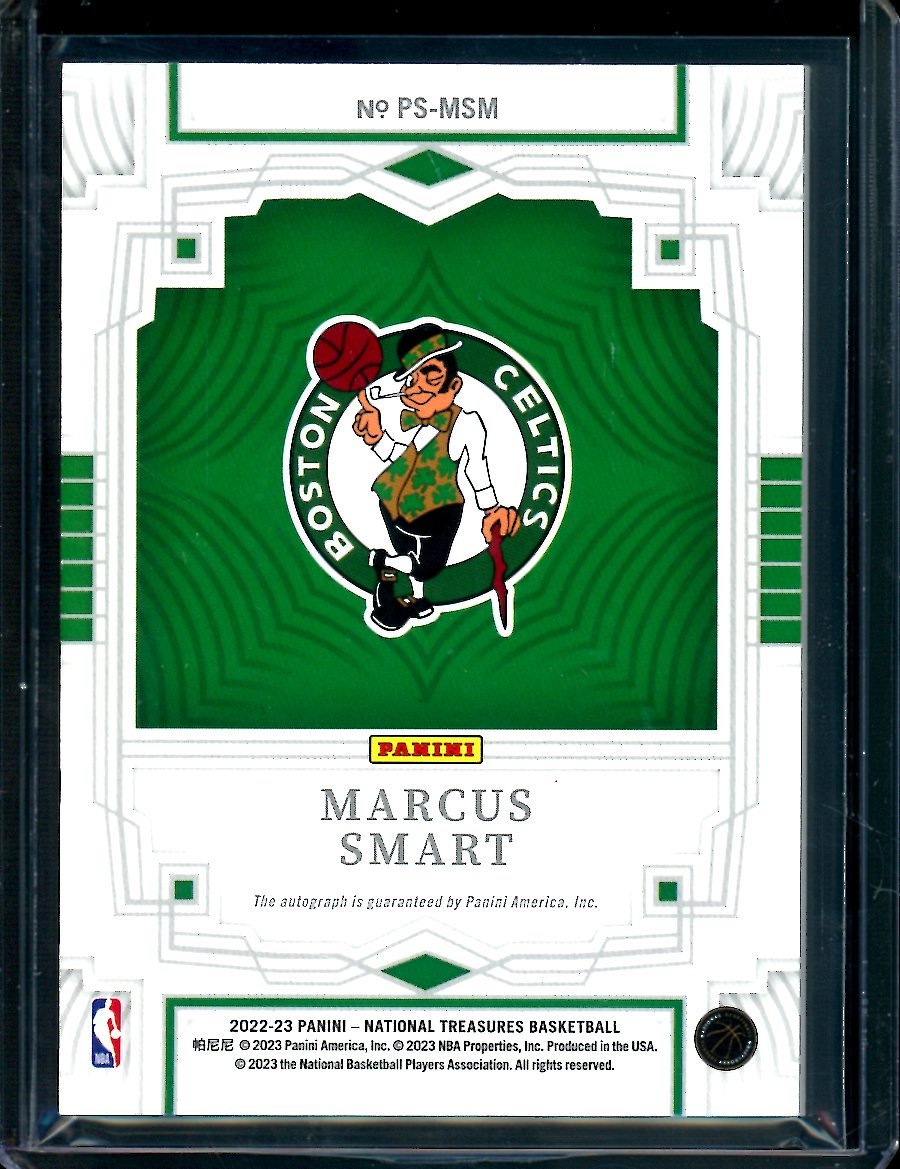 2022/23 Panini National Treasures Marcus Smart Penmanship Auto /25 Celtics - Trading Card Market
