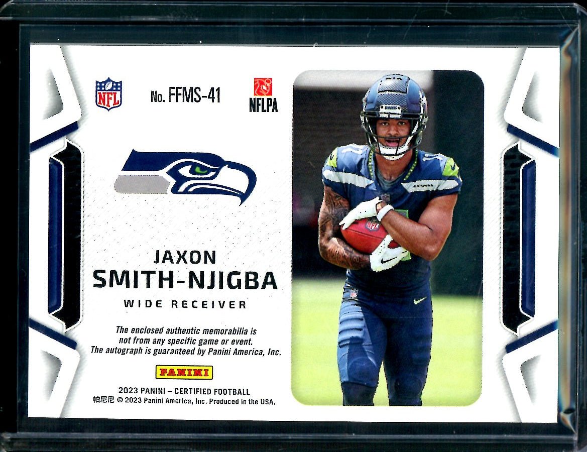 2023 Panini Certified Jaxon Smith-Njigba Rookie RPA Red /55 Seahawks