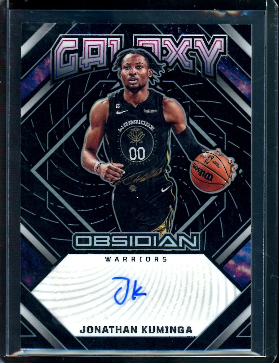 2022/23 Panini Obsidian Jonathan Kuminga Galaxy Autograph /99 Warriors