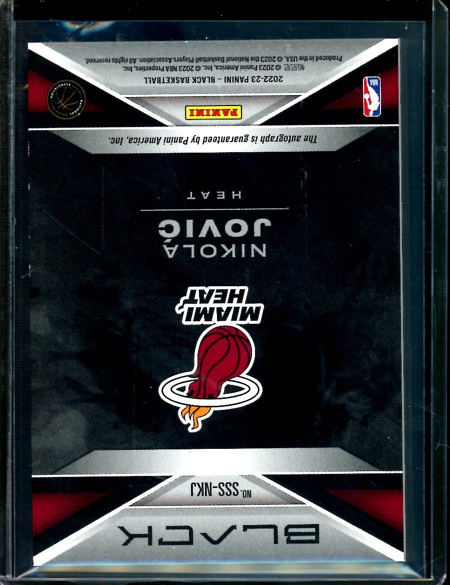 2022/23 Panini Black Nikola Jovic Smoke Show Autograph /35 Heat - Trading Card Market