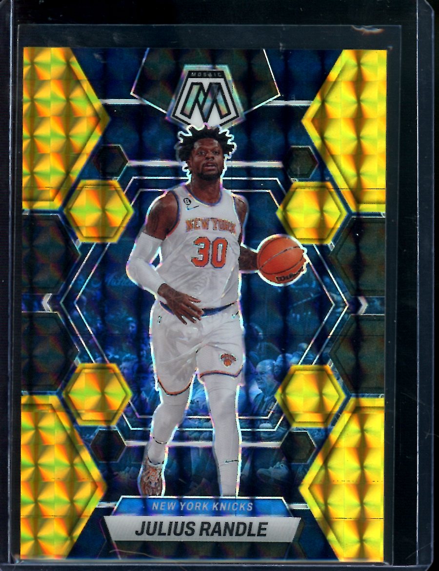 2022/23 Panini Mosaic Julius Randle Black Gold /8 Knicks