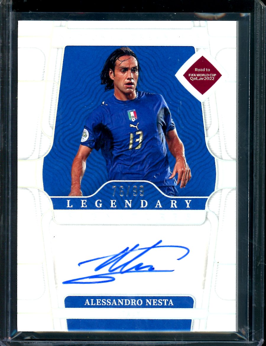 2022 Panini National Treasures Alessandro Nesta Legendary Signature  Autograph /99 Italy