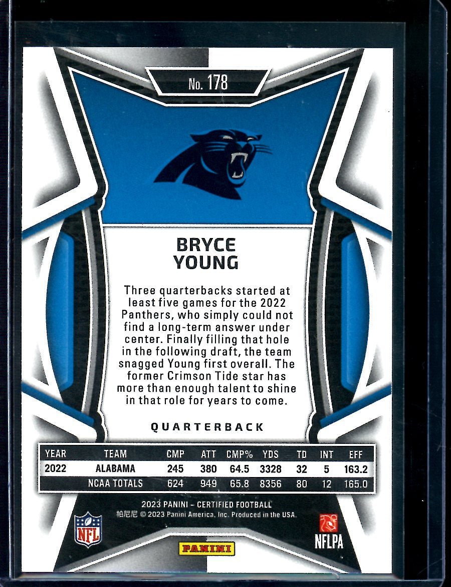 2023 Panini Certified Bryce Young Rookie Pink /199 Panthers - Trading Card Market