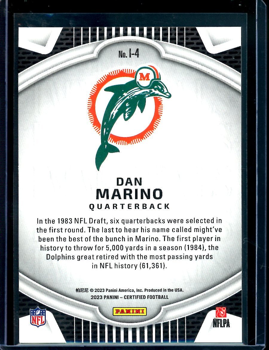 2023 Panini Certified Dan Marino Immortals /25 Dolphins - Trading Card Market