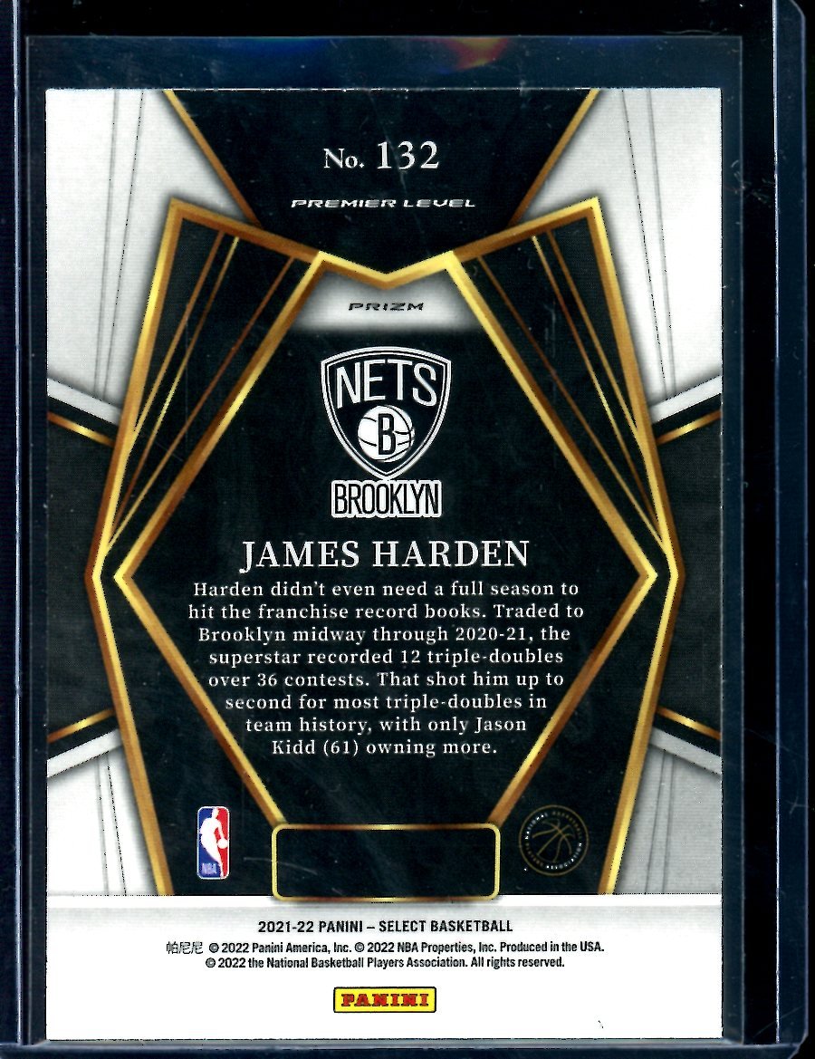 2021/22 Panini Select James Harden Zebra SSP Clippers - Trading Card Market