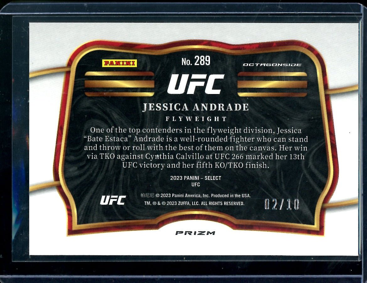 2023 Panini Select Jessica Andrade Octogonside Gold Disco /10 UFC - Trading Card Market