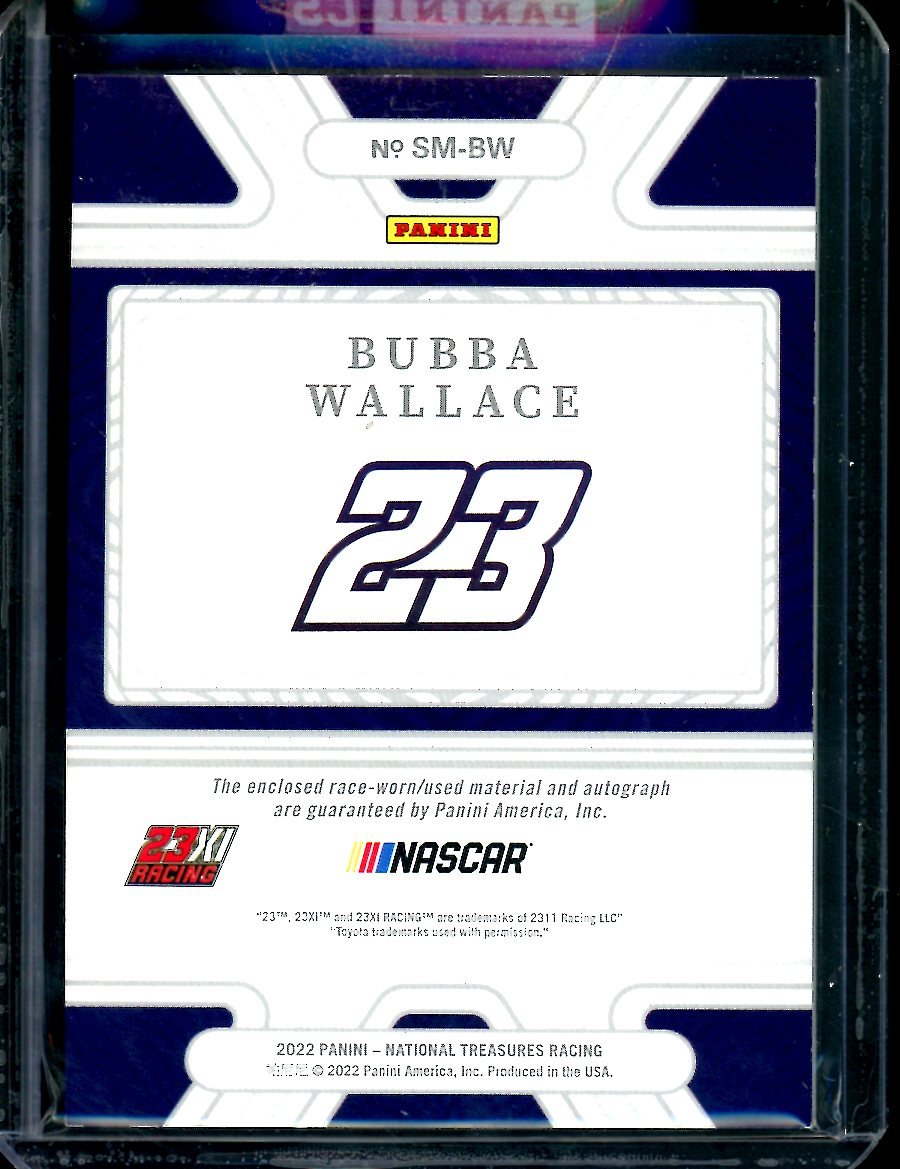2022 Panini National Treasures Bubba Wallace Sheet Metal Signatures Patch Auto /31 NASCAR