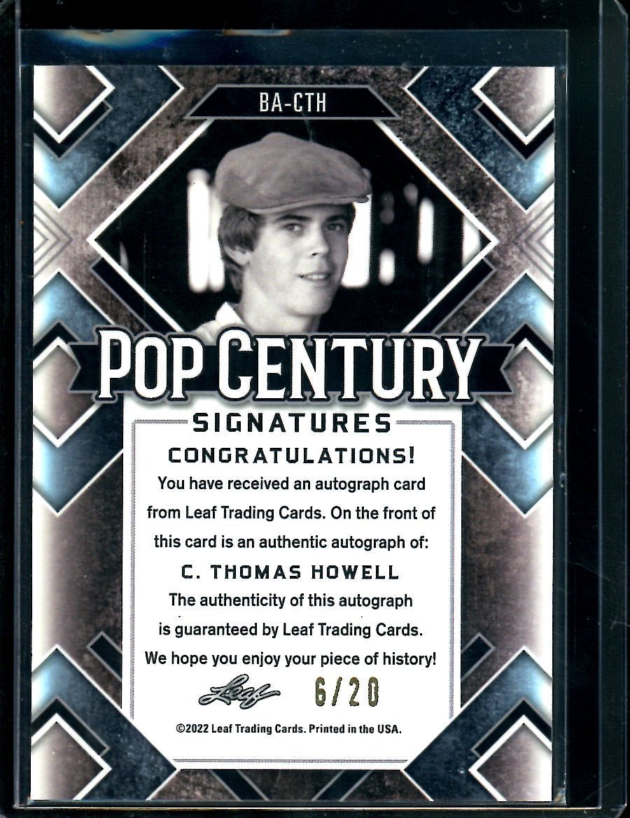 2022 Leaf Pop Century C. Thomas Howell Auto /20 - Trading Card Market