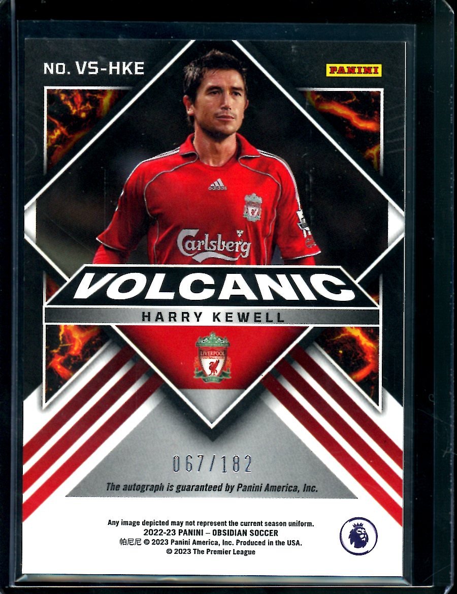 2022/23 Panini Obsidian Harry Kewell Volcanic Auto /182 Liverpool - Trading Card Market