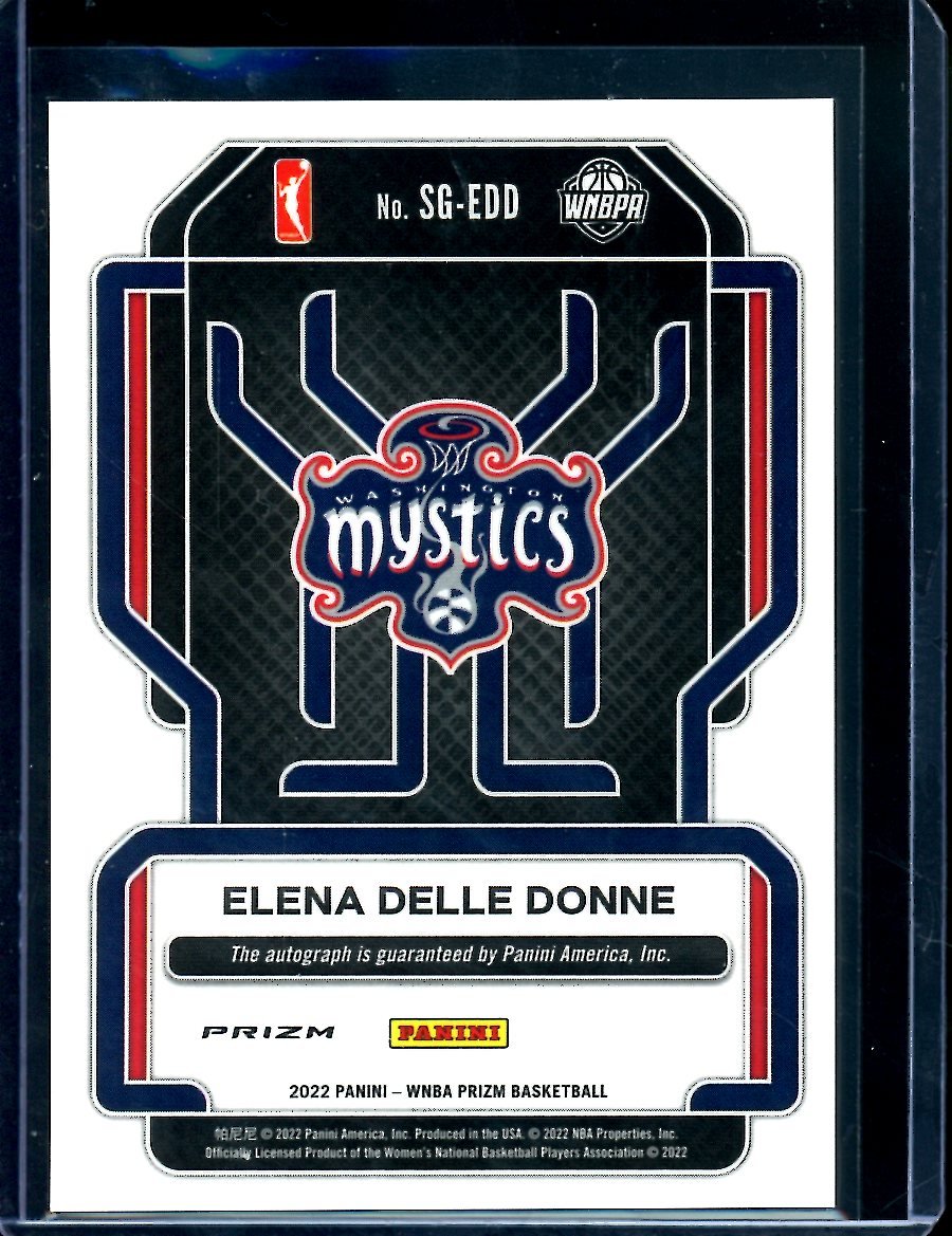 2022 Panini Prizm Elena Delle Donne Auto Mystics - Trading Card Market