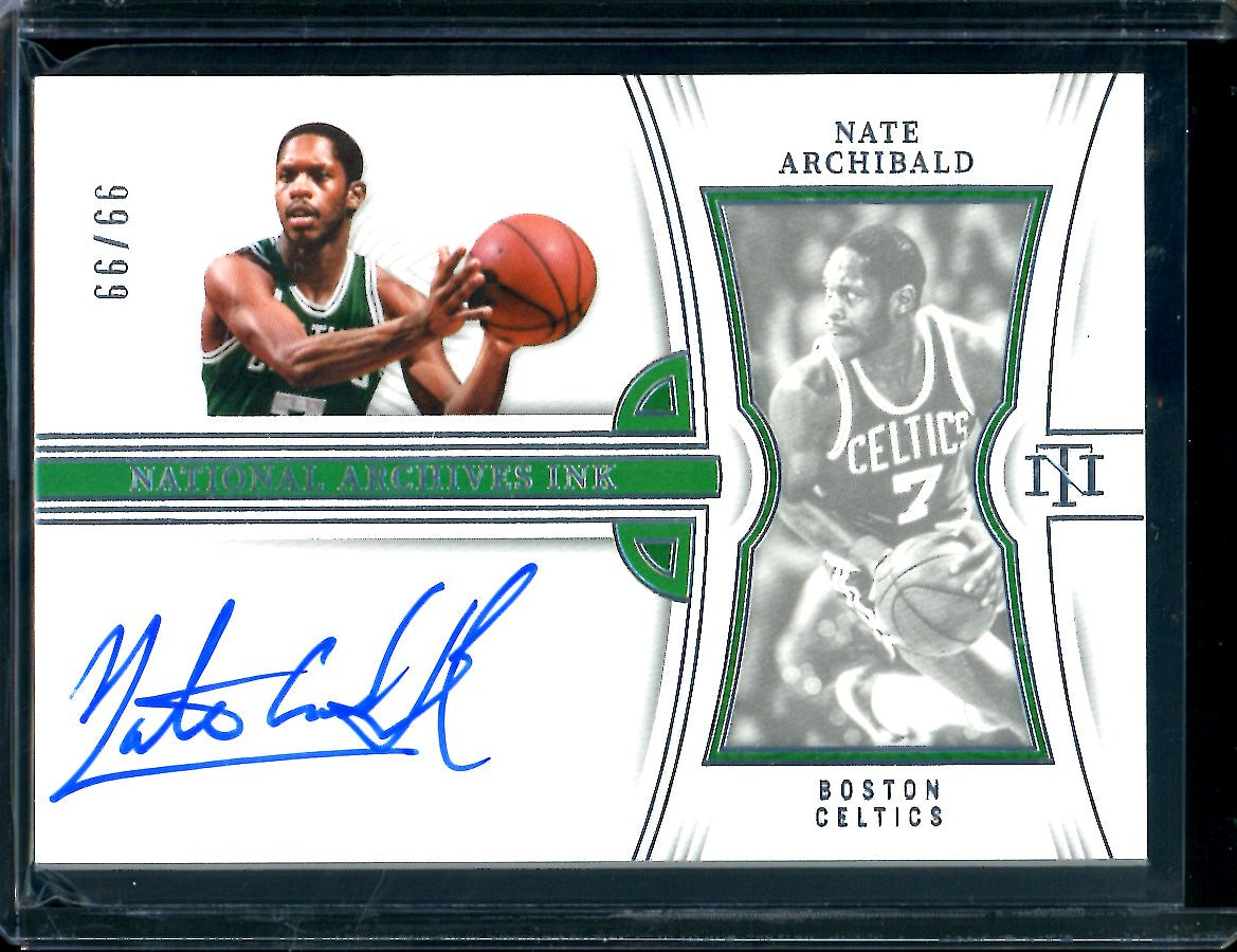 2022/23 Panini National Treasures Nate Archibald National Archives Ink Auto /99 Celtics