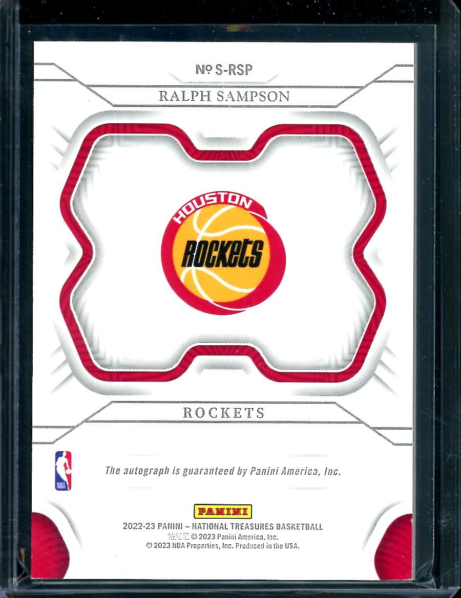 2022/23 Panini National Treasures Ralph Sampson Auto /99 Rockets - Trading Card Market