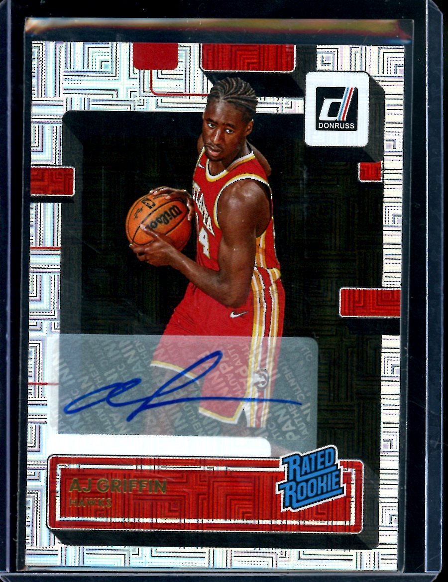 2022/23 Panini Donruss Choice AJ Griffin Rookie Auto Hawks