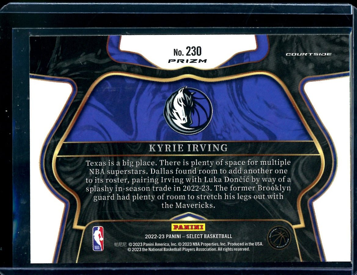 2022/23 Panini Select Kyrie Irving Courtside Cosmic Mavericks - Trading Card Market