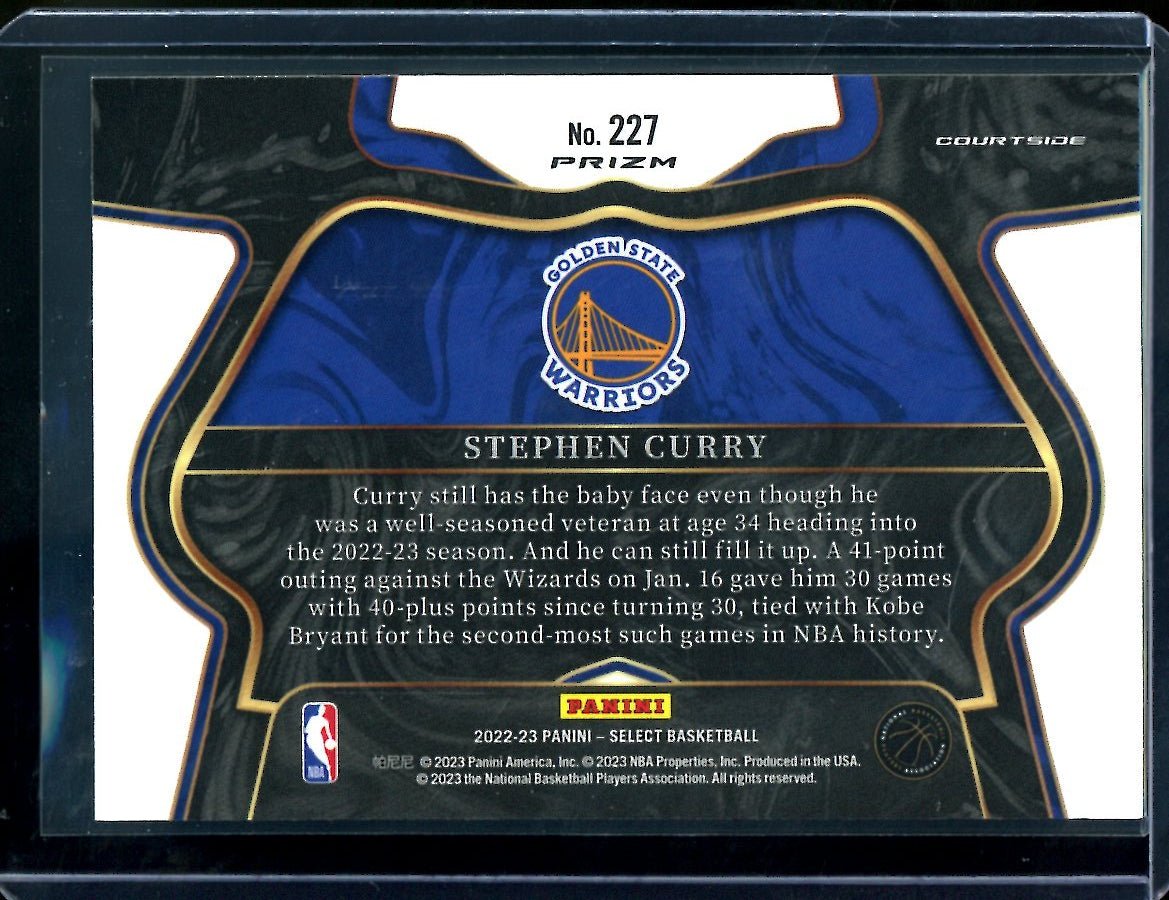 2022/23 Panini Select Stephen Curry Courtside Cosmic Warriors - Trading Card Market