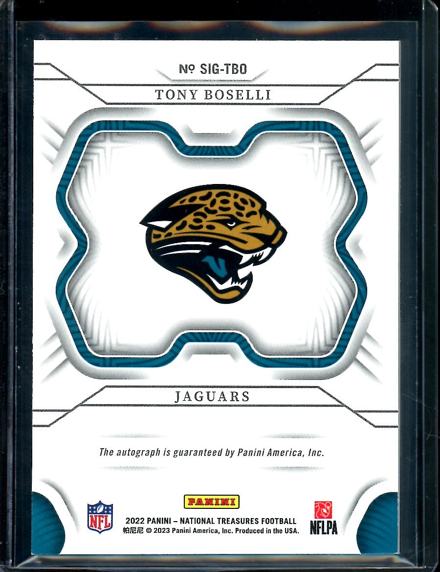 2022 Panini National Treasures Tony Boselli Auto /25 Jaguars - Trading Card Market