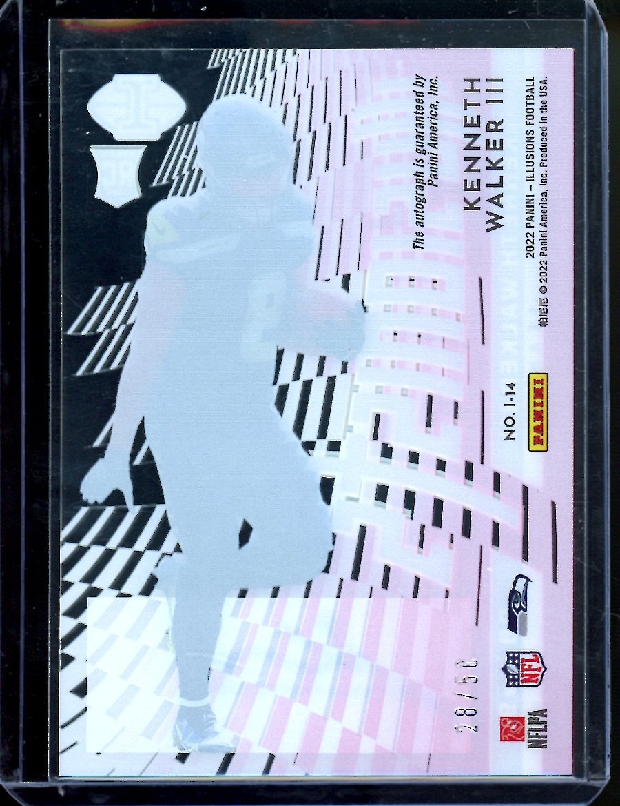 2022 Panini Illusions Kenneth Walker III Rookie Auto /50 Seahawks - Trading Card Market