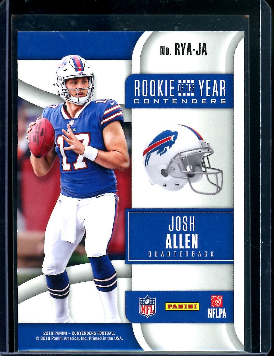 2018 Panini Contenders Josh Allen Rookie of the Year Bills - Trading Card Market