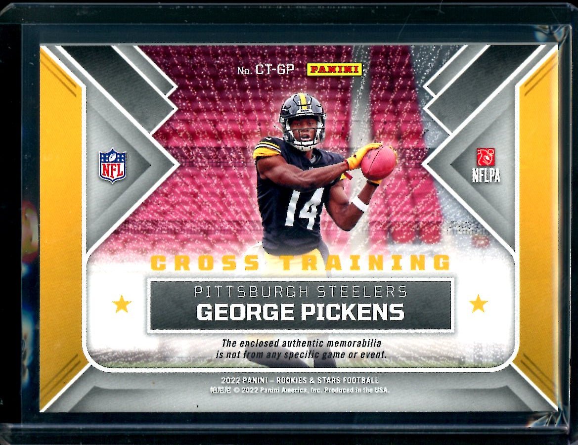 2022 Panini Rookies & Stars George Pickens Rookie Cross Training Patch /49 Steelers - Trading Card Market