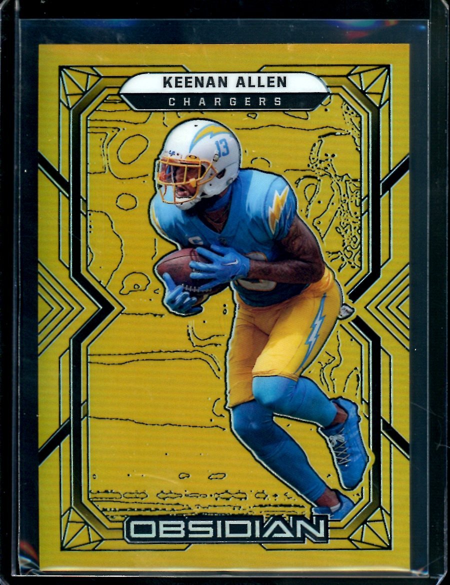 2022 Panini Obsidian Keenan Allen Gold Flood /10 Chargers - Trading Card Market