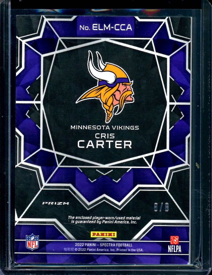 2022 Panini Spectra Cris Carter Epic Legends Patch /8 Vikings - Trading Card Market