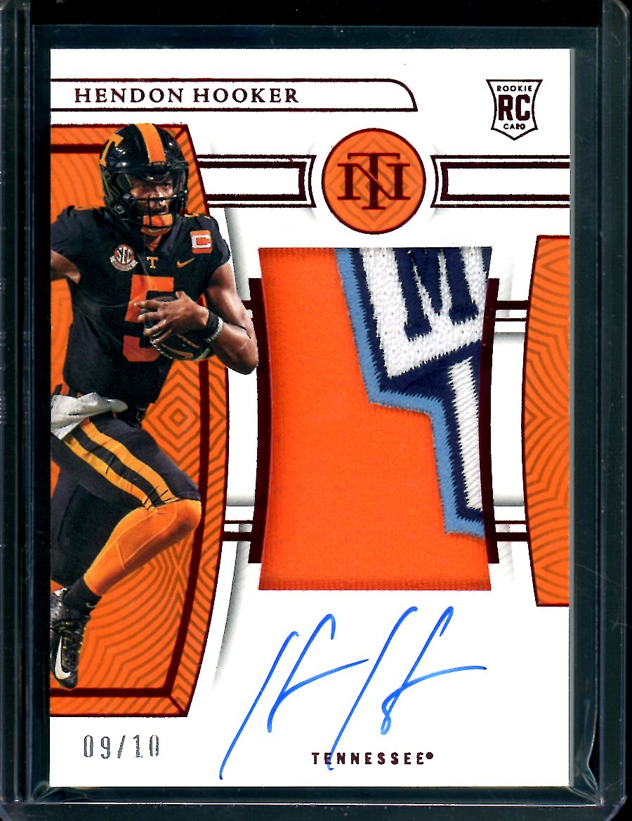 2023 Panini National Treasures Collegiate Hendon Hooker Rookie RPA True /10 Tennessee