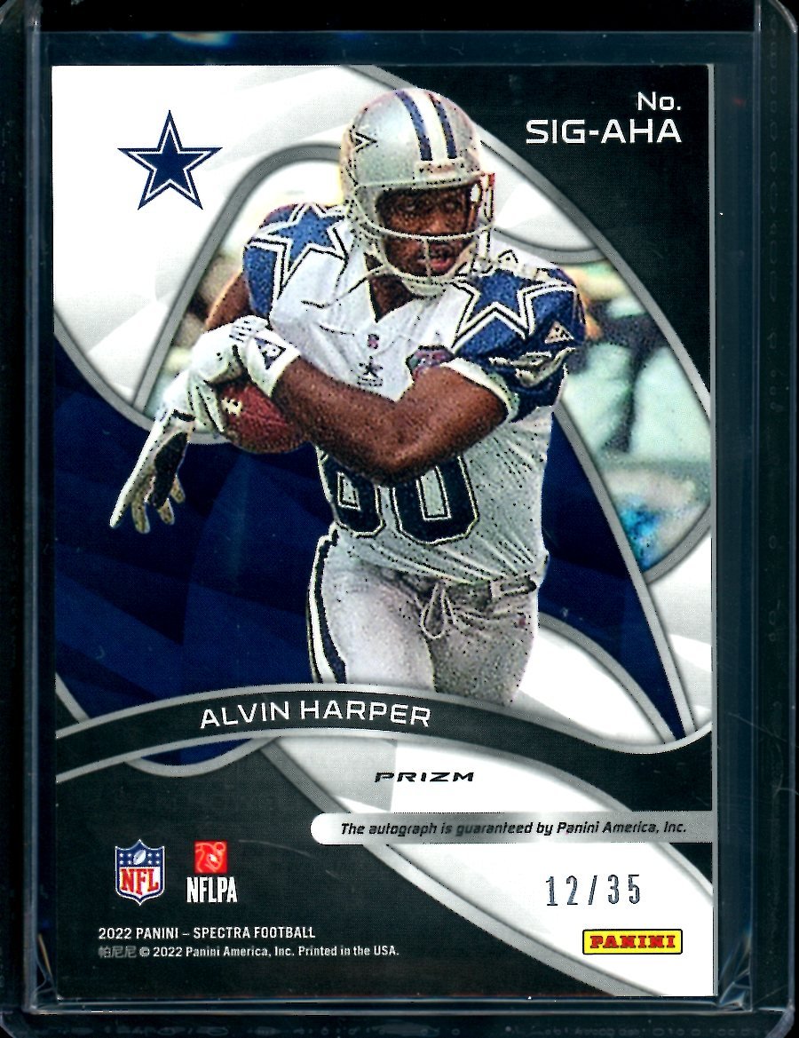 2022 Panini Spectra Alvin Harper Auto /35 Cowboys - Trading Card Market