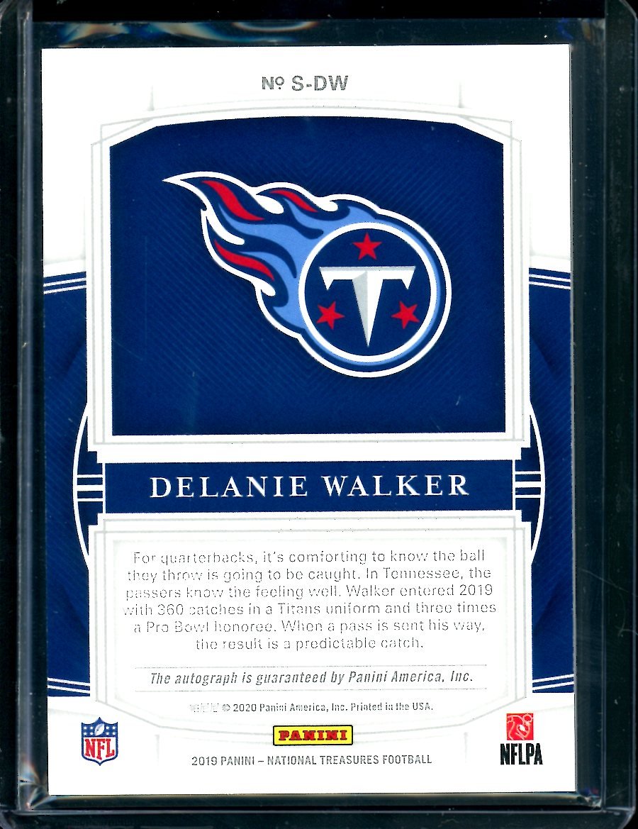 2019 Panini National Treasures Delanie Walker Auto /35 Titans - Trading Card Market