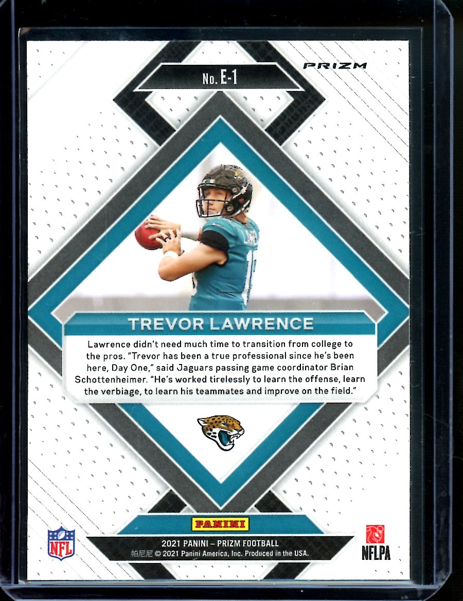 2021 Panini Prizm Trevor Lawrence Rookie Emergent Disco Jaguars