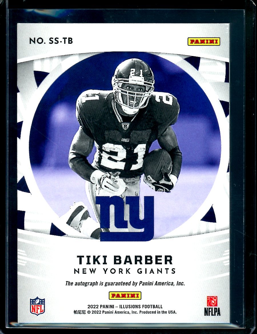 2022 Topps Illusions Tiki Barber Auto /49 Giants - Trading Card Market