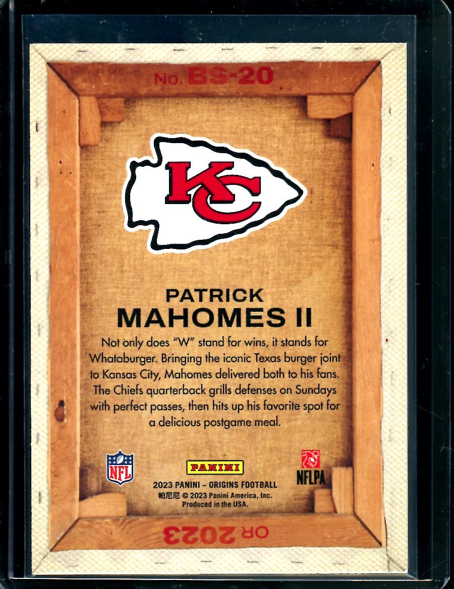 2023 Panini Origins Patrick Mahomes II Blank Slate SSP Chiefs - Trading Card Market