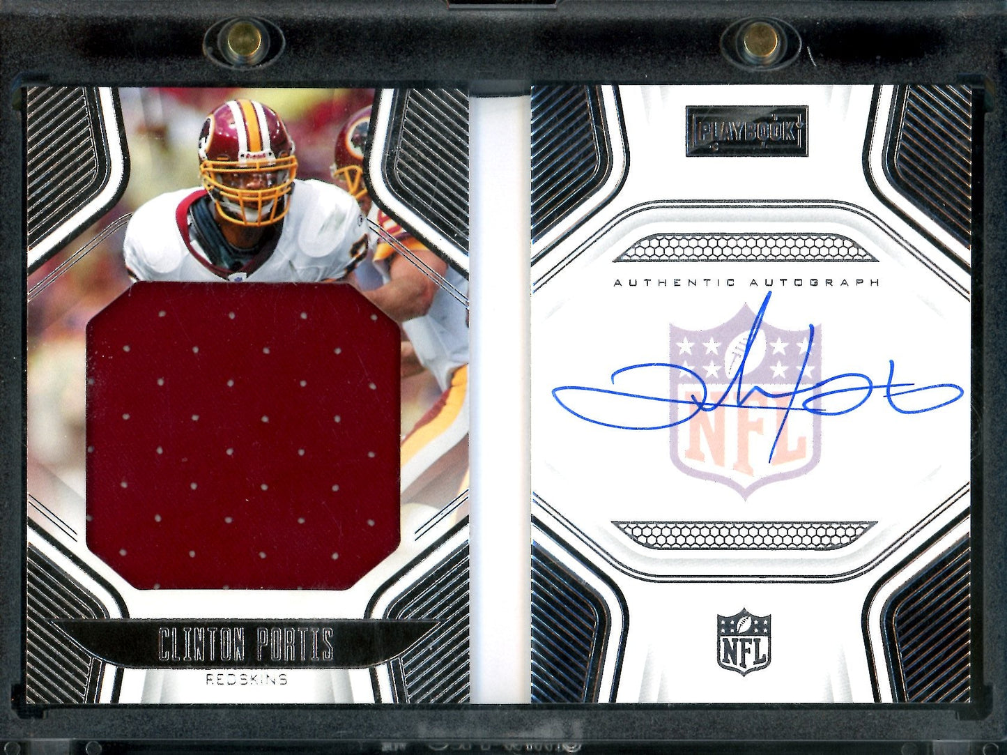 2022 Panini Playbook Clinton Portis Booklet Patch Auto /99 Redskins