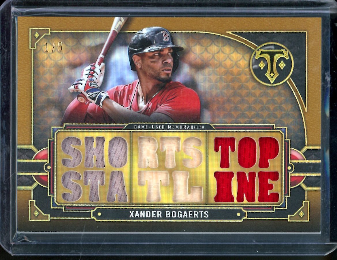 2022 Topps Triple Threads Xander Bogaerts Game Used Patch /3 Red Sox