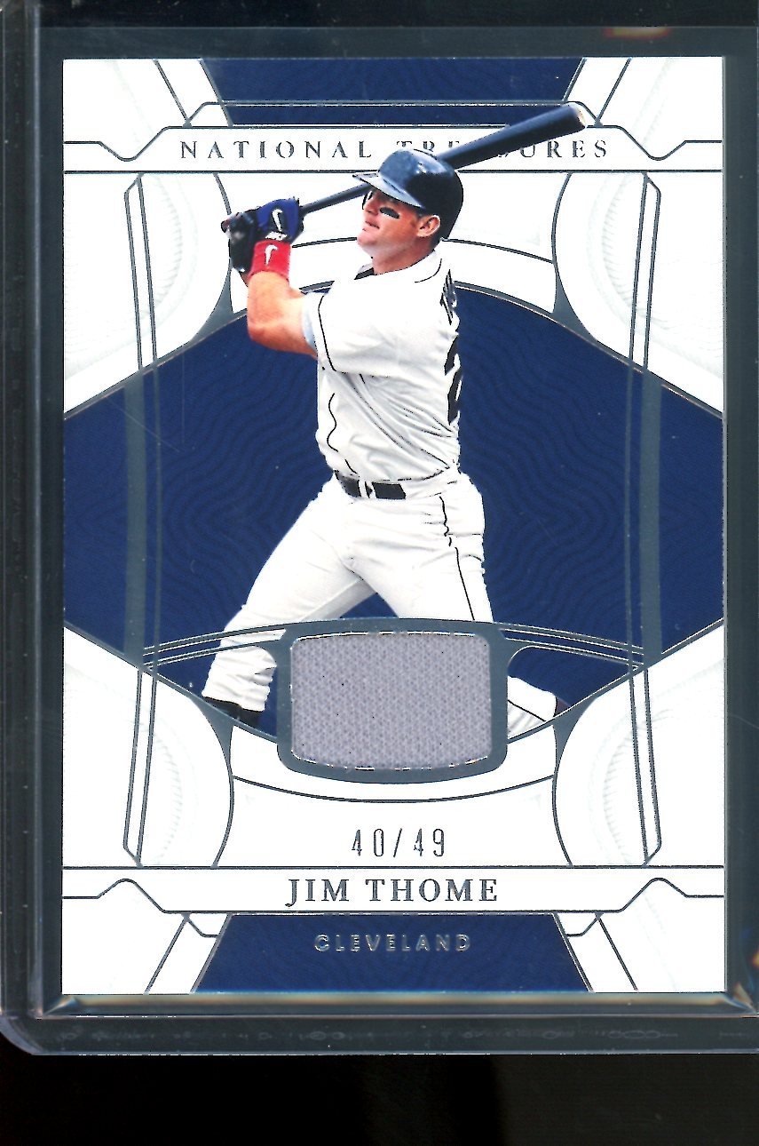 2022 Panini National Treasures Jim Thome Patch /49 Guardians
