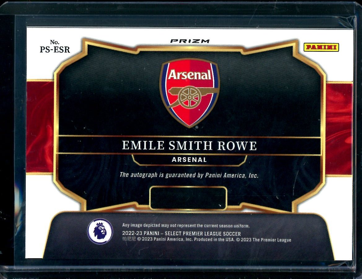 2022/23 Panini Select Emile Smith Rowe Pitchside Signatures Auto Arsenal - Trading Card Market