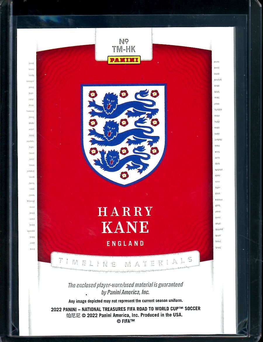 2022 Panini National Treasures Harry Kane Timeline Materials Patch /99 England - Trading Card Market