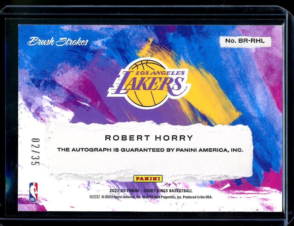 2022/23 Panini Court Kings Robert Horry Brush Strokes Auto /35 Lakers - Trading Card Market