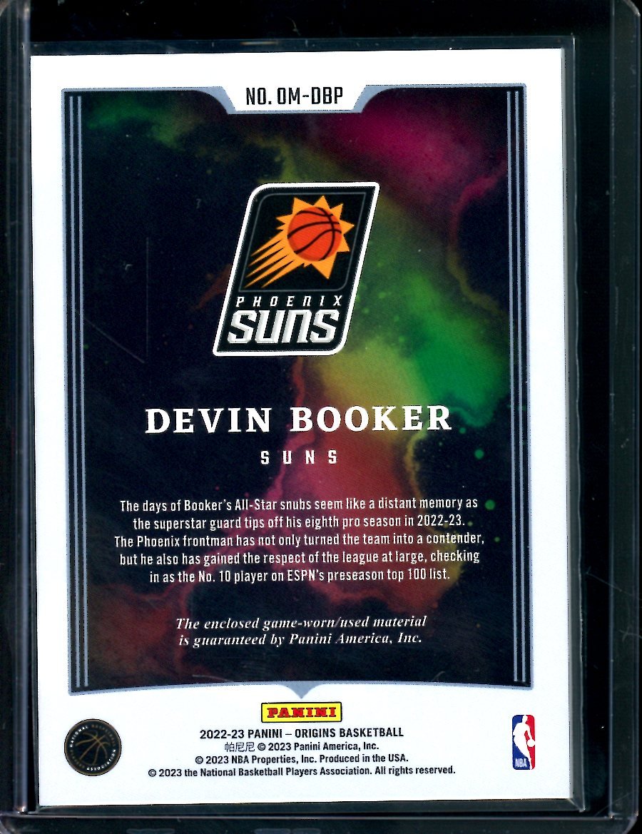 2022/23 Panini Origins Devin Booker Patch Suns - Trading Card Market