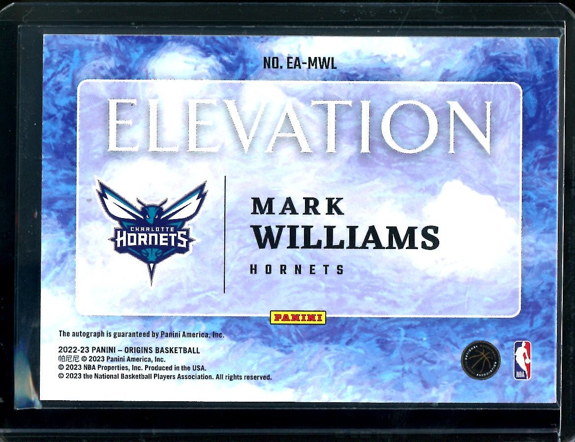2022/23 Panini Origins Mark Williams Rookie Elevation Auto /99 Hornets - Trading Card Market