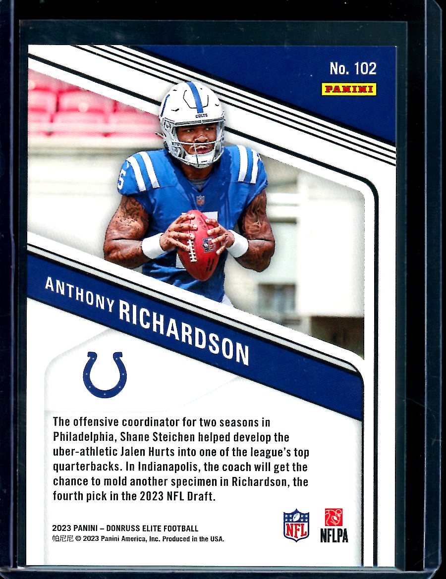 2023 Panini Elite Anthony Richardson Rookie Red Stars /299 Colts - Trading Card Market