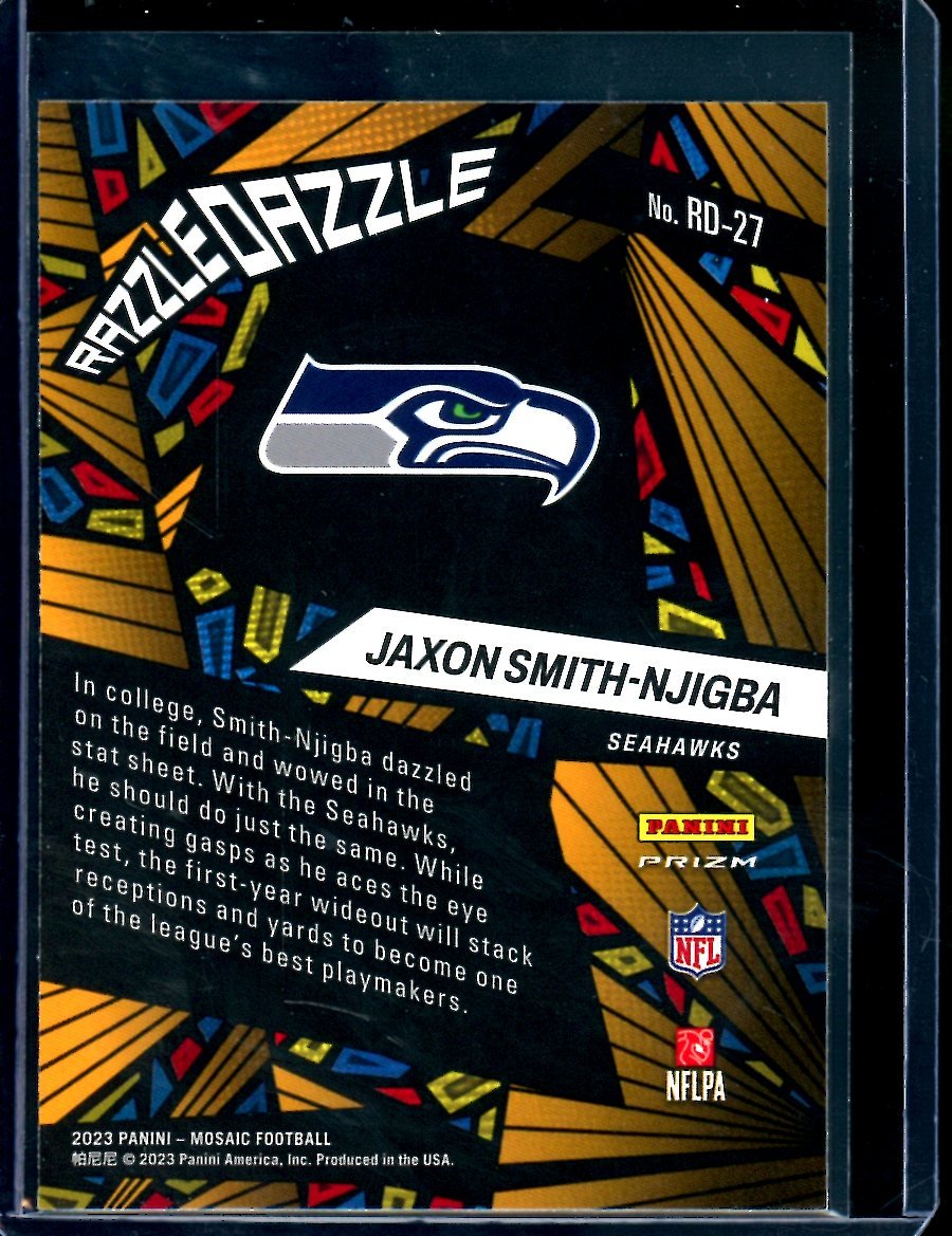 2023 Panini Mosaic Jaxon Smith - Njigba Rookie Razzle Dazzle SSP Seahawks - Trading Card Market